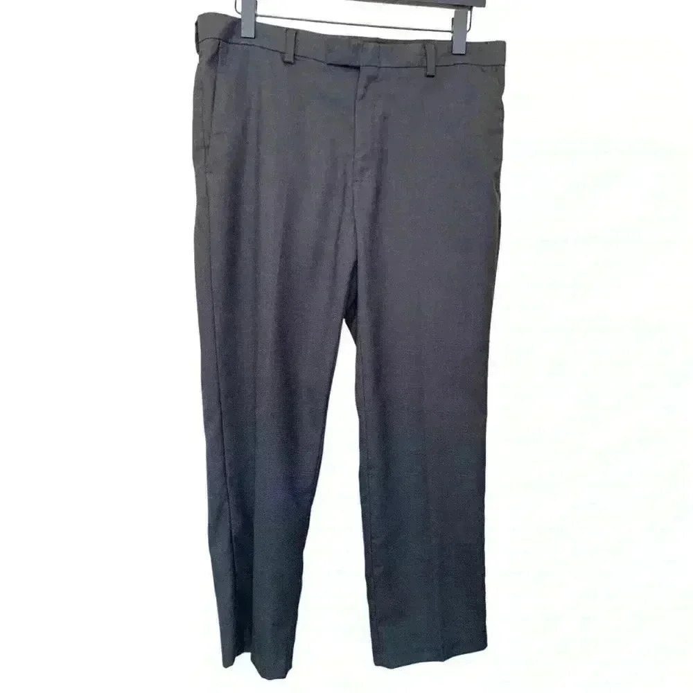 Kenneth Cole Reaction Lightweight Charcoal Grey Dress Pants
